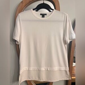 St. John Cream Short Sleeve Top